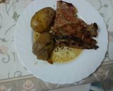 Foto del paso 15 de la receta: Falda de cordero o chuletas a la miel con patatas al tomillo