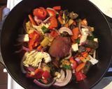 A picture of step 1 of California Farm Lamb Liver Goulash.