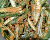 A picture of step 3 of Crispy lady's finger.