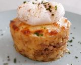 Foto del paso 8 de la receta: Patatas enmascaradas gratinadas al allioli y huevo poché trufado