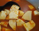 A picture of step 5 of Yam porridge (with pumpkin).