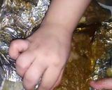 A picture of step 9 of Mutton leg steam roast.