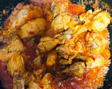 A picture of step 4 of Chicken karhai.