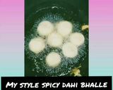 A picture of step 1 of My style spicy Dahi Bhalle.