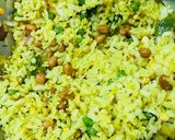 A picture of step 3 of Matar Onion Poha (Healthy morning breakfast).