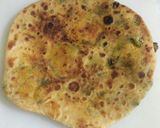 A picture of step 5 of Maithi Aoloo stuffed Paratha.