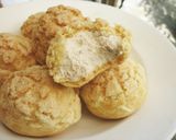 Foto langkah ke 13 dari resep Resep Milk Tea Cream Puff / Choux Au Craquelin / Kue Sus.