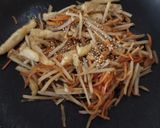 A picture of step 3 of Japanese sautéed and braised burdock root(Kimpira Gobo) (V).