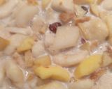 Gyömbéres Fahéjas Gyümölcsös rizstejszínes leves 🍐 körte 🍒 Alma 🍎🍒(rántásmentes habarásmentes) recept fázis 7 fotója