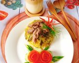Hình bước làm 8 của món Cơm chiên dưa bò
