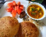 मसाला पूरी (masala poori recipe in Hindi) रेसिपी चरण 7 फोटो