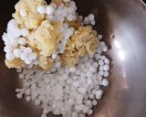 A picture of step 1 of Sabudana waffles.