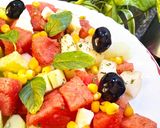 Une image de l'étape 3 de Salade d'été, melon 🍈, pastèque 🍉 et concombre 🥒.