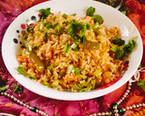 A picture of step 2 of Chinese fried Rice/😋😋😋Veg Fried Rice.