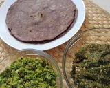 A picture of step 18 of Ragi Rotti with Roasted Brinjal Chutney and Coconut Chutney.