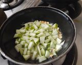 A picture of step 6 of Rajasthani dal bati with instant raw mango pickle.