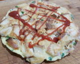 Foto del paso 5 de la receta: Tortilla de huevo, jamón, queso y pan de molde