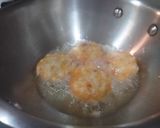 A picture of step 4 of Crispy Sabudana tikki made with leftover sabudana khichdi and falahari chutney.
