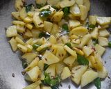 A picture of step 4 of Ratalu sabudana khichadi.