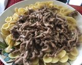 Foto del paso 4 de la receta: Carne con crema para pastas
