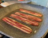 A picture of step 3 of Organic vegetarian peasants “Bacon” sandwiches.