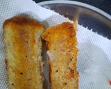 A picture of step 4 of Shahi bread tukda roll.