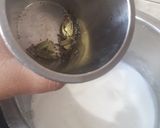 A picture of step 4 of Bengali delicacy dudhpuli.