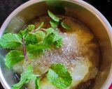 A picture of step 2 of Aam panna (raw mango drink).