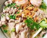 Hình bước làm 5 của món Mì Trứng Sườn Tôm Thịt