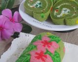 Foto langkah ke 19 dari resep Japanese Matcha Roll Cake.