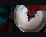 A picture of step 2 of Hershey's Chocolate idli.
