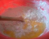 A picture of step 3 of Nutmeg Pancakes drizzled Maple Syrup# Author Marathon.