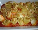 Foto del paso 5 de la receta: Mezzi paccheri rellenos de rape y rodaballo con verduras