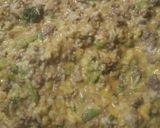 A picture of step 3 of Cheesy Beef Broccoli and Rice.
