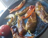 صورة لخطوة 1 من وصفة حميص مع تدبيرة لشوي الفلفل والطماطم 🫑🍅