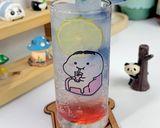 Foto langkah ke 2 dari resep Peach Lime Soda 🍹.