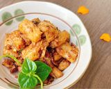 Hình bước làm 5 của món Gà Lát Chay Xào Chanh Sả Mật Ong