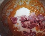A picture of step 4 of Mughlai mutton zafrani korma.