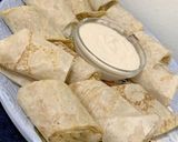 A picture of step 5 of Chicken Shawarma with Mashrouh Bread.