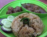 A picture of step 3 of Cabbage manchurian and fried rice.