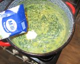 Krémes spenót velouté 🌿 tojással 🍳 és tejszínnel 🥛 recept fázis 5 fotója