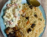 A picture of step 9 of Coconut veggies rice.