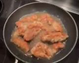 A picture of step 5 of Sweetbreads with Madeira sauce, spring onions.