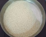 A picture of step 1 of Jeera Rice.