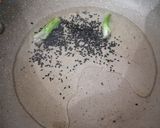 A picture of step 3 of Bengali Aloo posto.