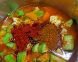 A picture of step 4 of Butter Paav Bhaji in Cooker.
