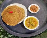 A picture of step 4 of Leftover Coriander leaves Chillas With Millets Mixed Flour.