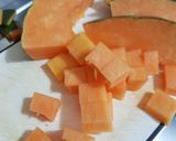 A picture of step 2 of Creamy Pumpkin Mushroom Soup.