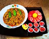 A picture of step 3 of Chana dal palak.