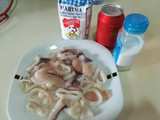 Calamares enharinados con cerveza